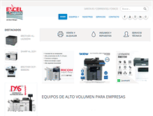 Tablet Screenshot of excelcopiers.com.ar
